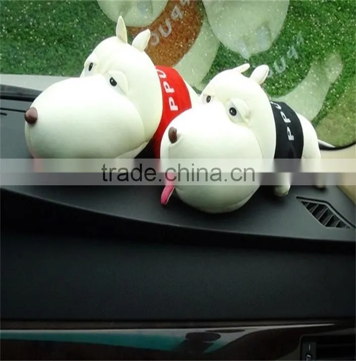 N252 Cartoon Dog Plush Toy Decor Air Purge Auto Bamboo Charcoal Bag Car Accessories for Air Purifying