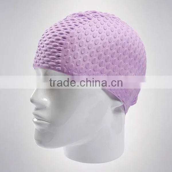 Bright fashionable silicone swimming cap / sport silicone swimming cap