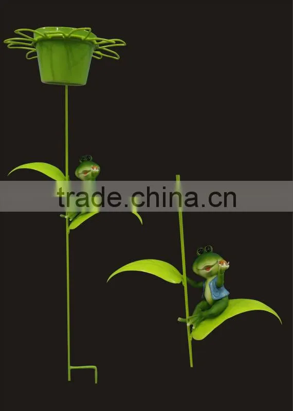 2014 new products lovely caterpillar iron decoration animal figurine hanging flower pot