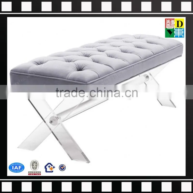 Custom design acrylic chair with cushion top selling clear acrylic resin chair from china manufacturer