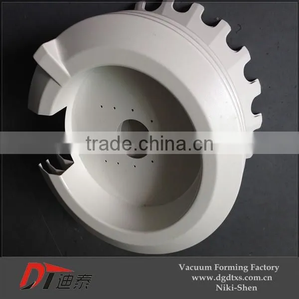 Customized white PVC thermoformed part
