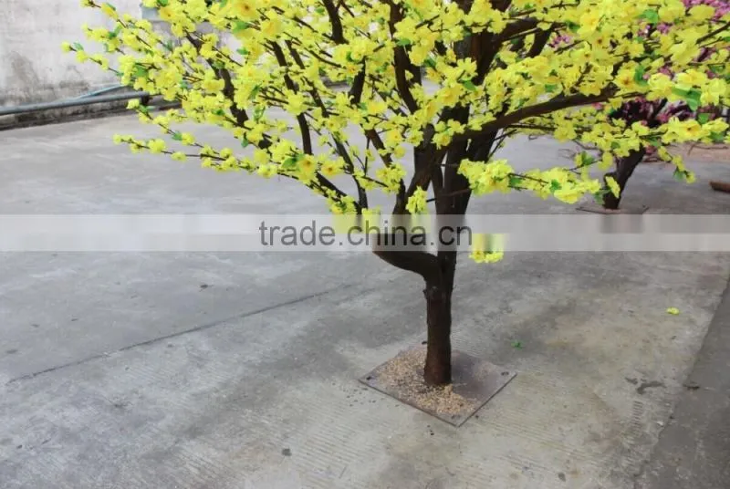 artificial peach flower tree for interior decoration