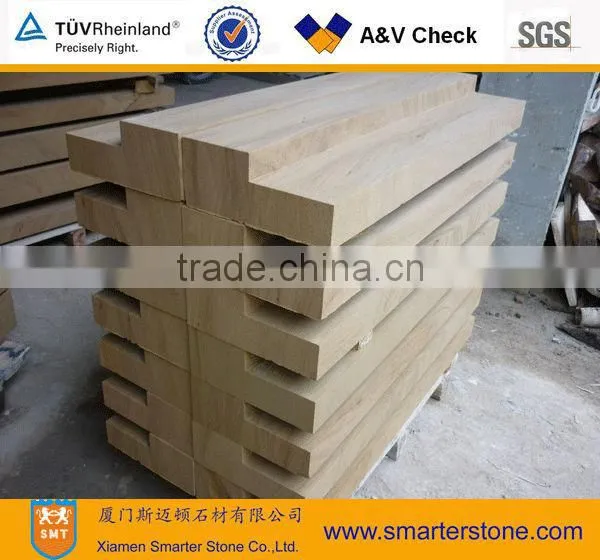 Yellow wooden sandstone tile