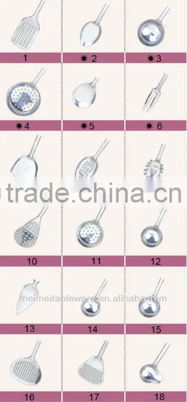 Stainless steel Kitchen tool utensils set
