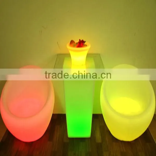 hotel and resorts used led glowing coffee table and sofa sets / Apple shaped plastic table sets