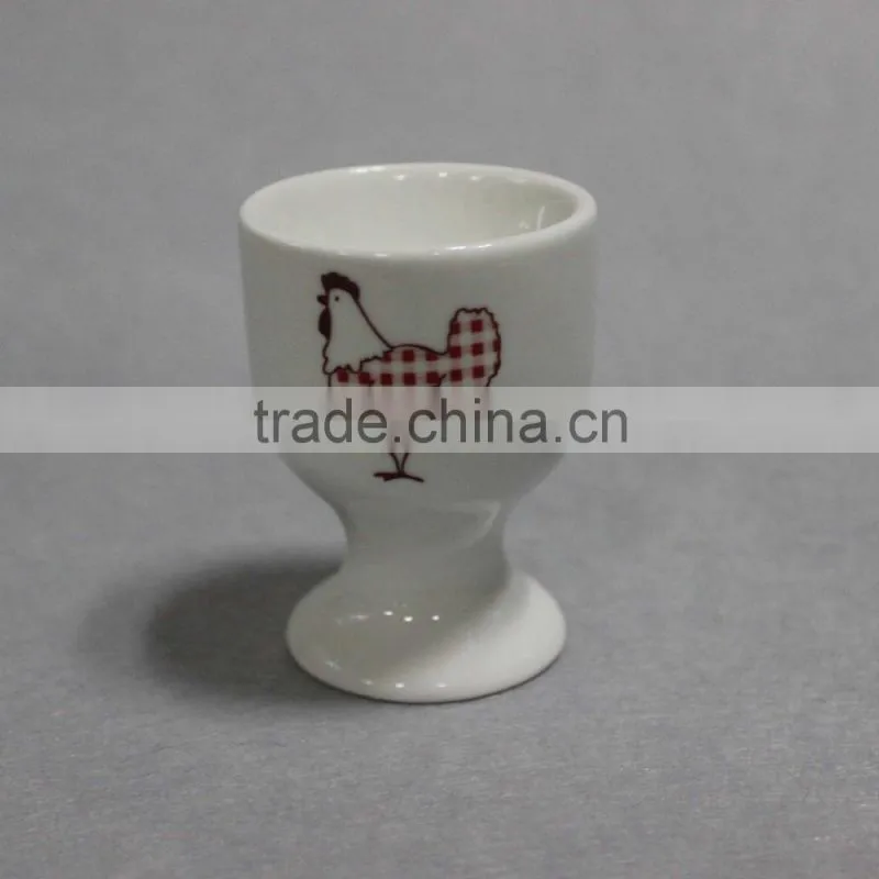 Ivory White Porcelain China Ceramic Cream White Egg Stand Egg Cup