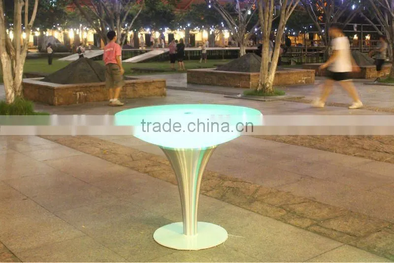 Colorful rechargable LED bar table