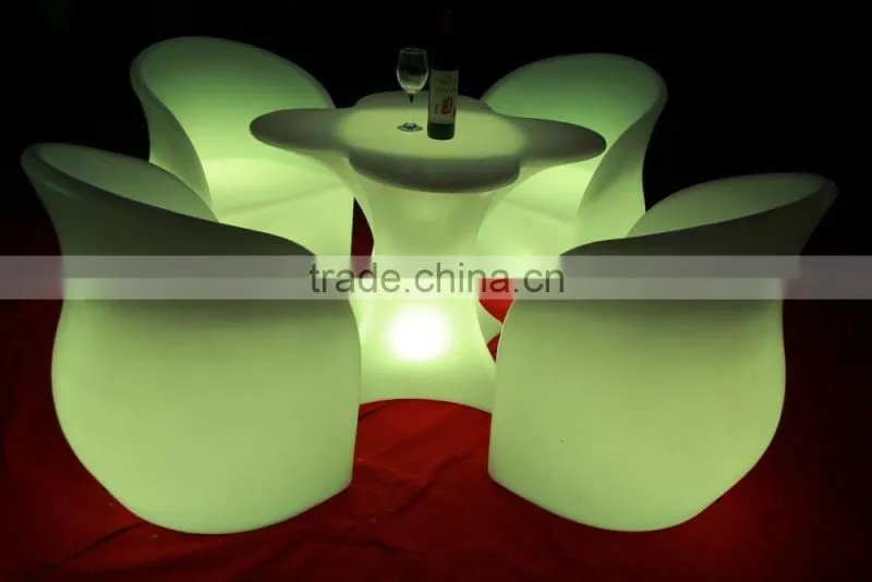 High quality PE plastic Infrared Remote control bar led furniture