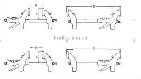 kmj-1002b 18'' heavy duty bar clamp
