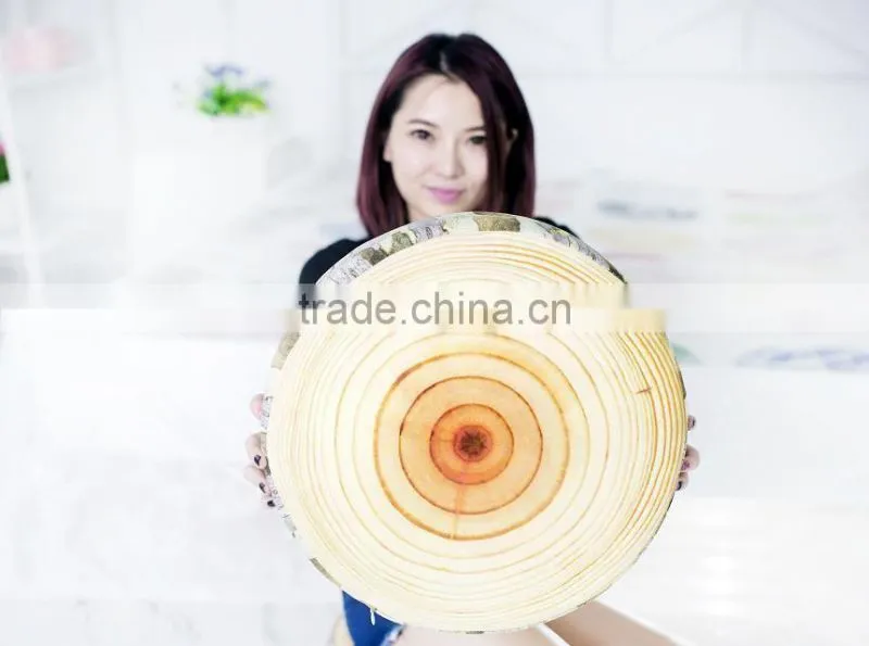 new arrival wooden-liked sofa cushion/pillow round shaped