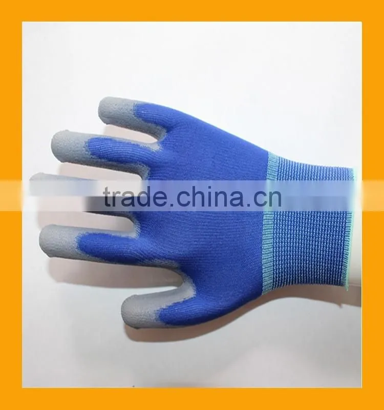 18Gauge Plain Style and Daily Life Usage Nylon PU Glove