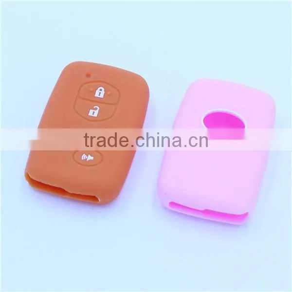 5 buttons silicone car key shell jacket for toyota camry