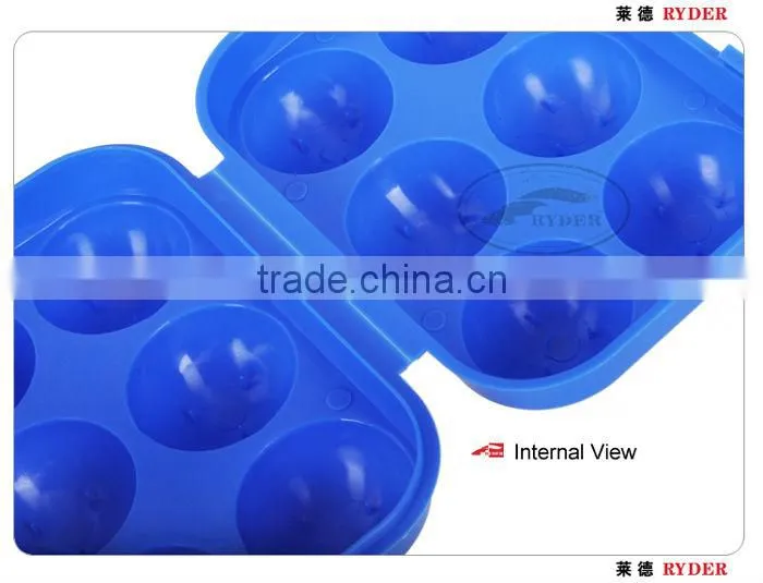Plastic Camping 6 Egg Carrier