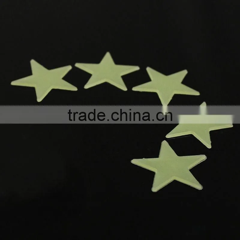 glowing star stickers ,H0T165 glow in the dark cartoon sticker , luminescent stars(stickers)