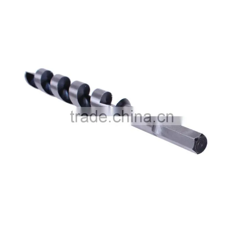 high carbon steel SDS auger drill bit brad point drilling hex shank spiral wood drills with thread tip