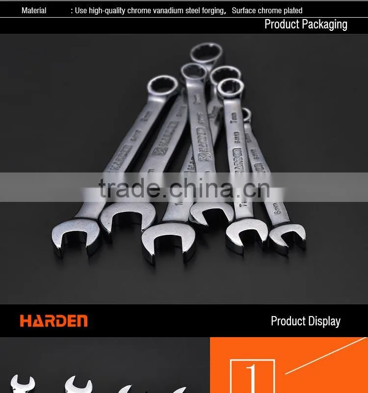combination spanner different size chrome vanadium harden spanner tools set
