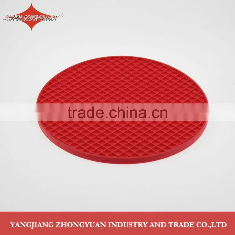 Food grade round shape heating resistant non-stick silicone mat for baking