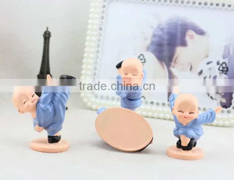 Mini CUTE fashional Resin decoration ,Zakka furnishing articles creative Shaolin kung fu boy Creative resin gifts