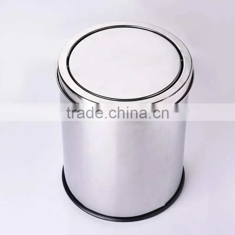 Office Recycling Garbage Bin With Swing Cover
