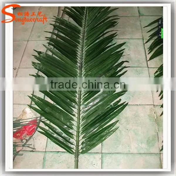 songtao fake plastic palm leaves artificial palm tree leaves for sale