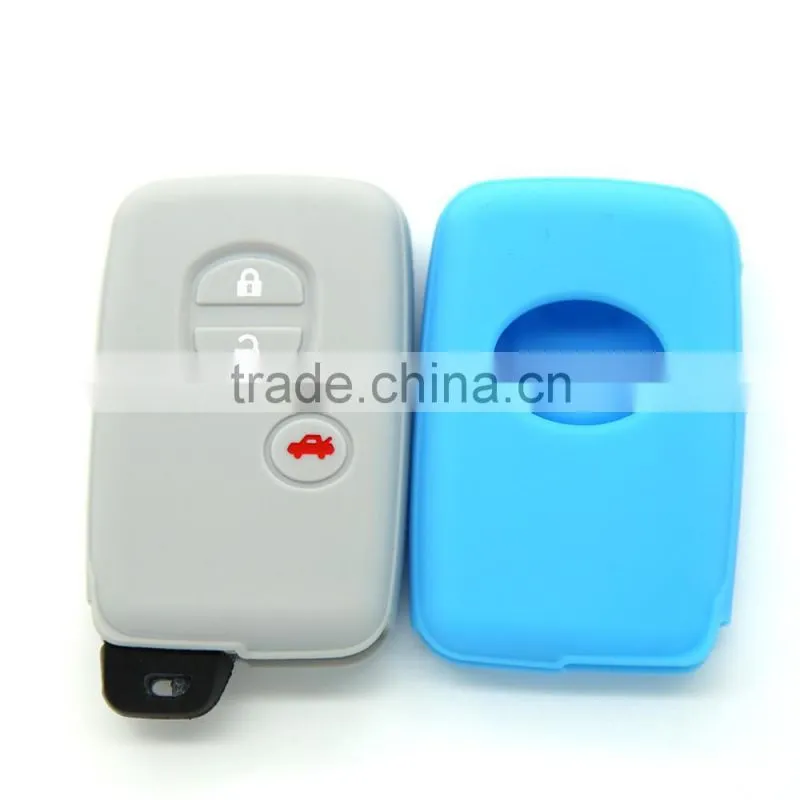 Disney audit factory rubber remote key case shell silicone car key cover for Toyota