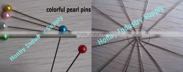 vintage style 55mm plastic round headed pearl pins