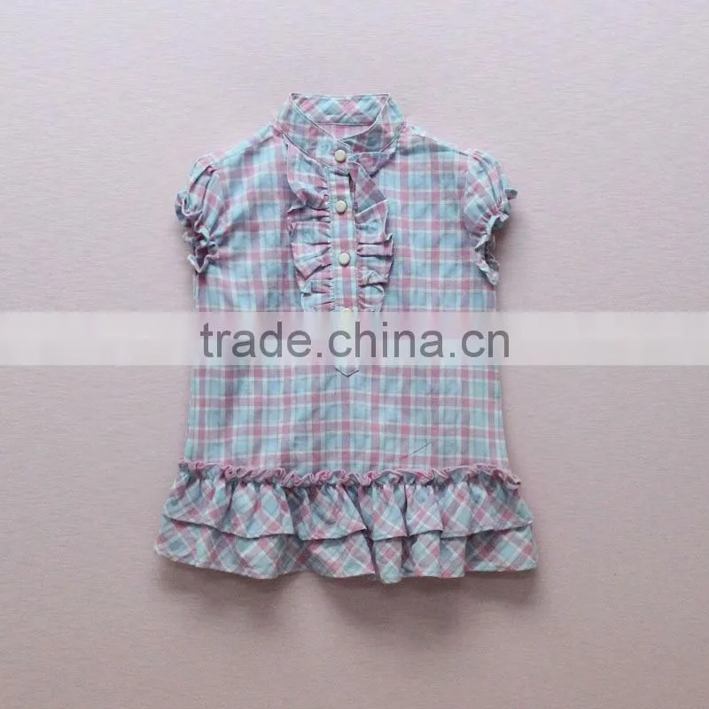 Fashion cherry baby girl blouse design
