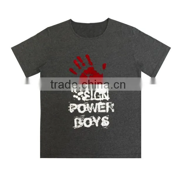 OEM service in china manufacture o neck Men 100% custom t- shirt