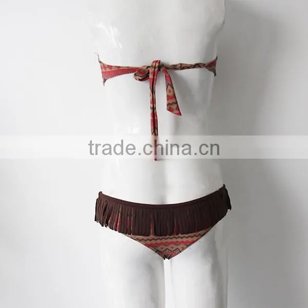 leopard grain sexy women swimwear