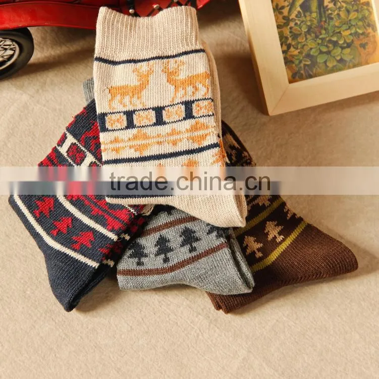 Brand design 100% cotton Man winter warm socks with super quality