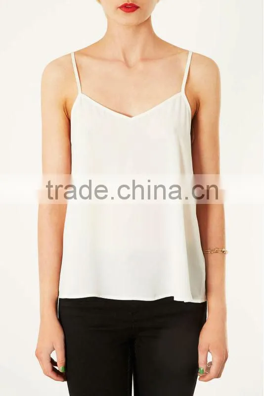 China supplier wholesale women clothes high quality plain white tank top