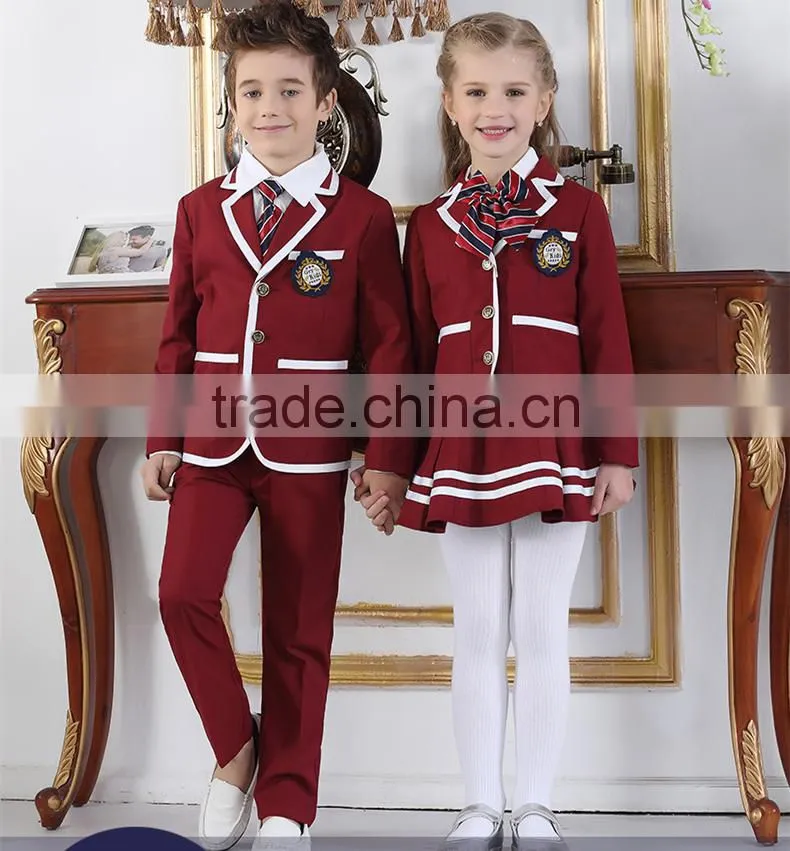 2016 custom primary school uniform in fashion designs