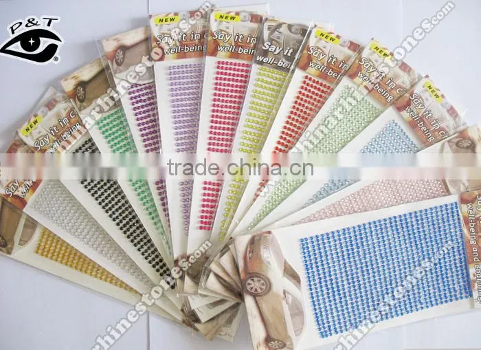 Self Adhesive Rhinestone sticker Pearl Rhinestone Decals