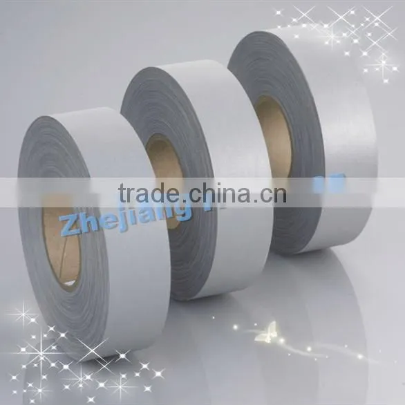 Fabric reflective stripes for clothing High visibility reflective fabric tape