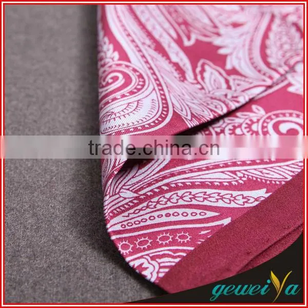 Luxury Suit Flower Printed Silk Handkerchief