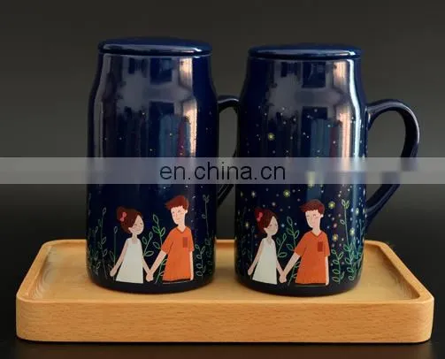 Factory supply custom made temperature color change cup ceramics cup for sale