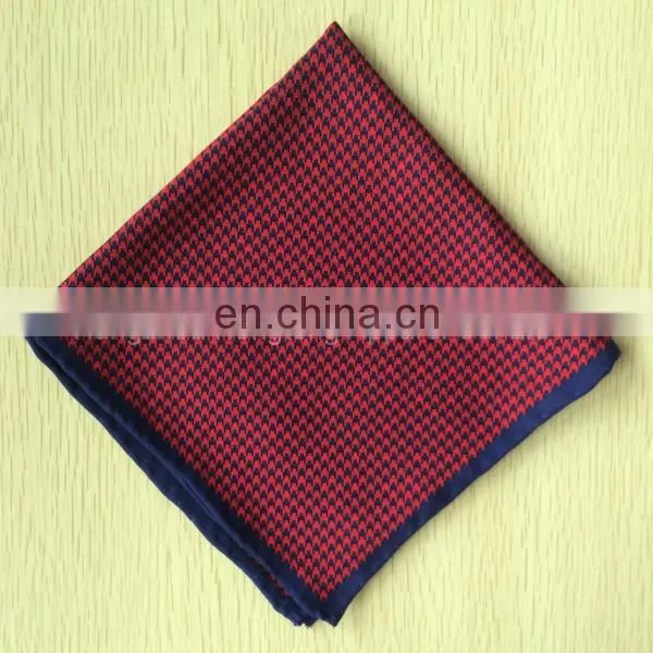 Hand Rolled Reverisible Silk Pocket Square Top Quality