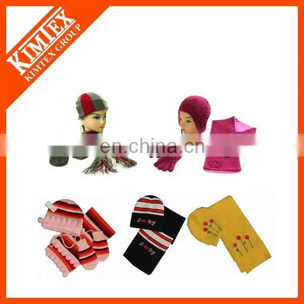 Womens hat glove scarf set