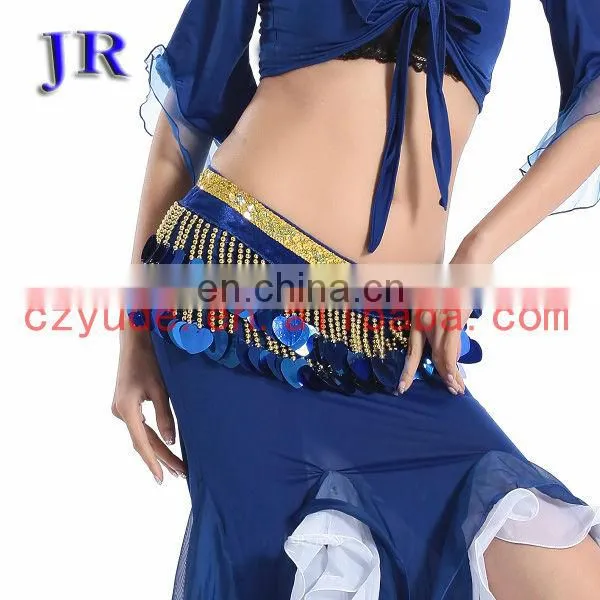 Indian big sequins tassel Belly dance beaded belt for competition Y-2024#