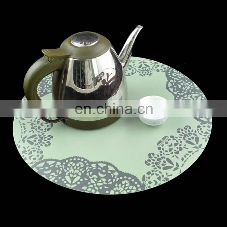 wholesale round purple christmas pp placemat