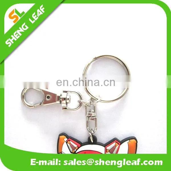 3d cartoon character customized soft pvc rubber keychain