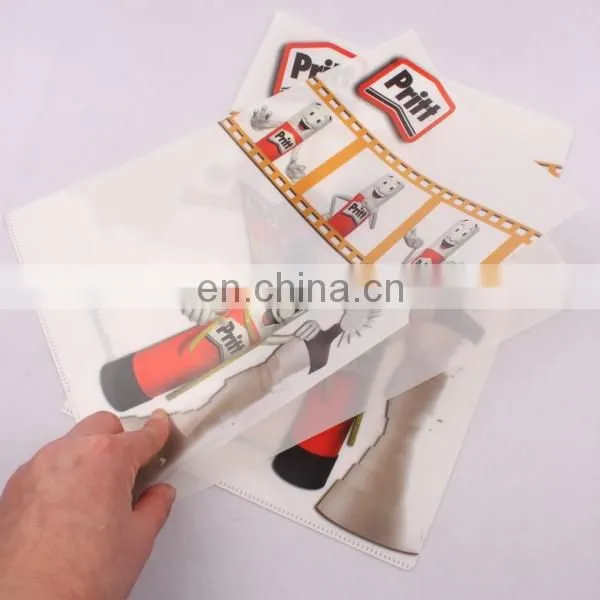 L shape and PP Plastic Material plastic file folder