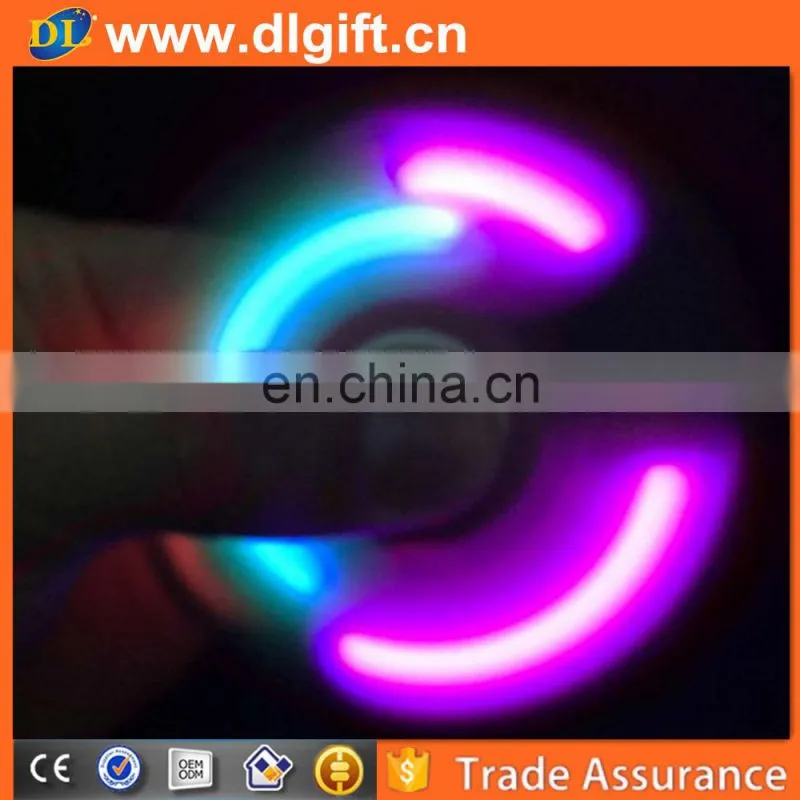 Led Light EDC Finger Toy Fidget Spinner Fingertip Gyroscope For Kid Adult