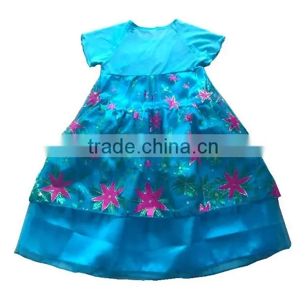 2015 new frozen fever costum anna costume new birthday dress SU056