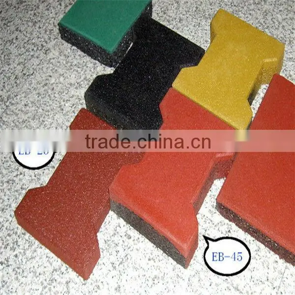 rubber sidewalk brick paver