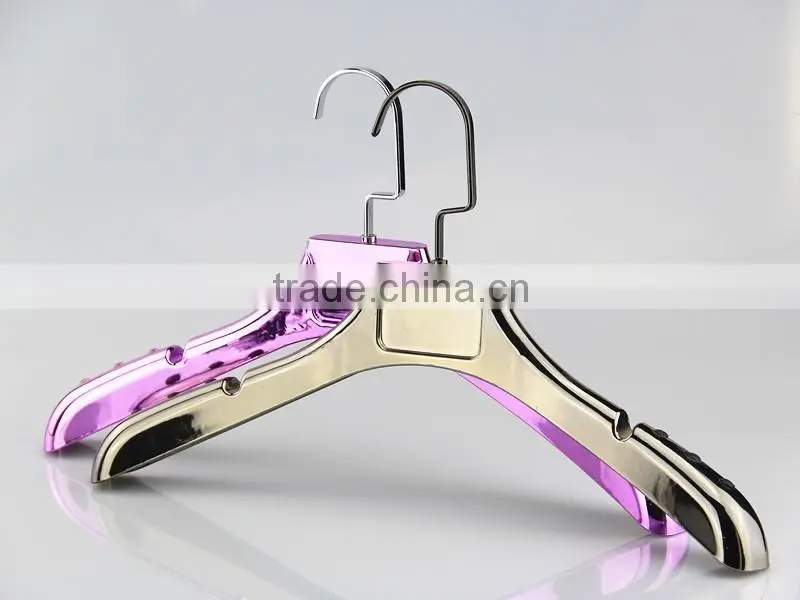 IMY-350 violet plating plastic thick hanger for clothes