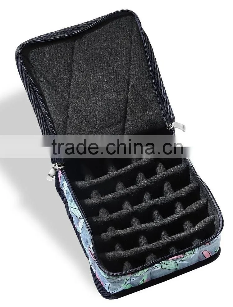 professiona 30 bottles Soft canvas essential travel case,soft essential oil carrying case,special design essential oil carry bag