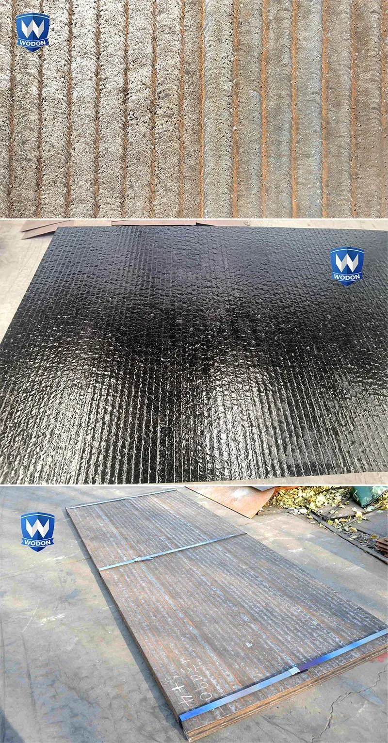 Hardness 60 HRC hardened steel bimetal wear resistant plate