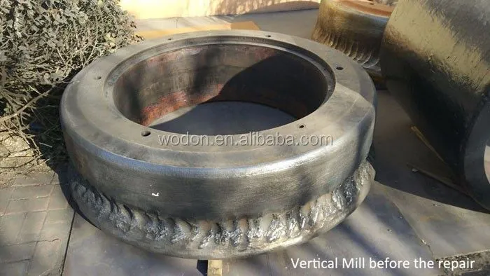 HB350 abrasion resistant hardfacing co2 welding wire for cement mill roller surface repair
