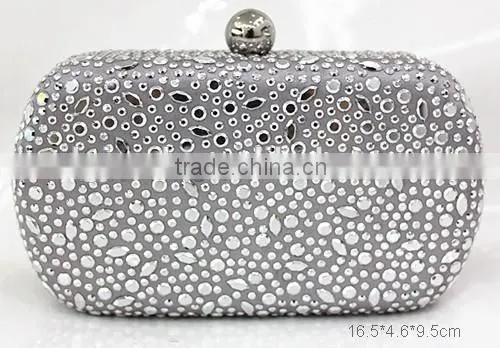 Factory sell most popular wholesale designer skull studs evening clutch bag